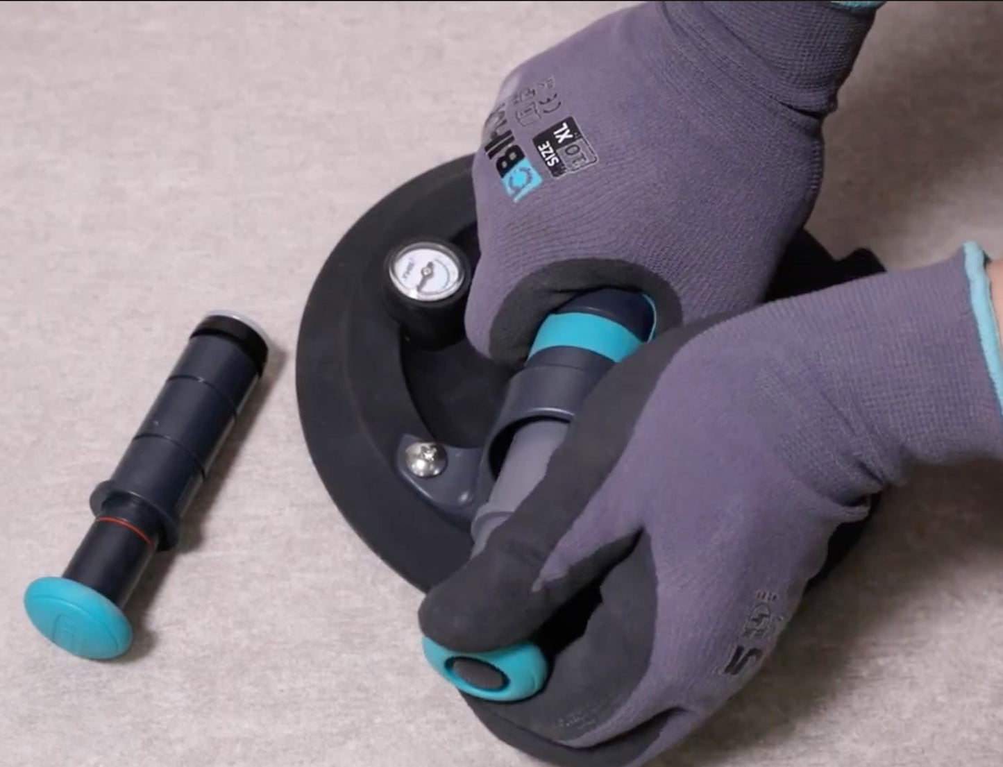 Bihui Akkuimukuppi 140 kg – Erikoisratkaisu teksturoituihin suurlaattoihin