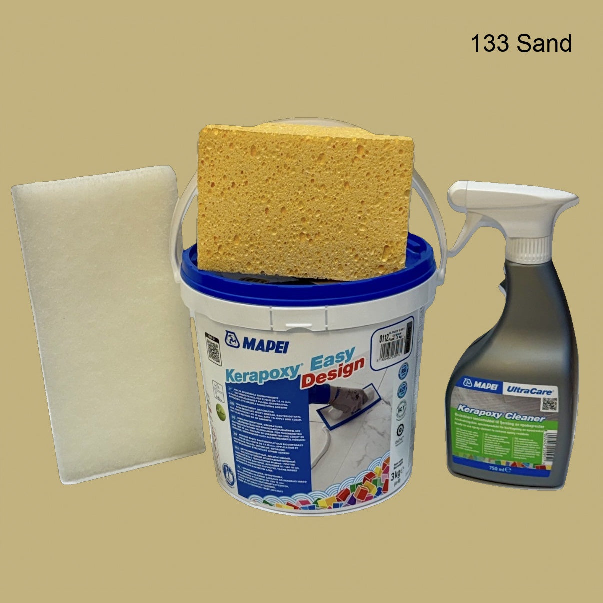 Mapei Kerapoxy Easy Design (3kg) - Aloituspakkaus (PRO Set) | Täydellinen Saumaussetti