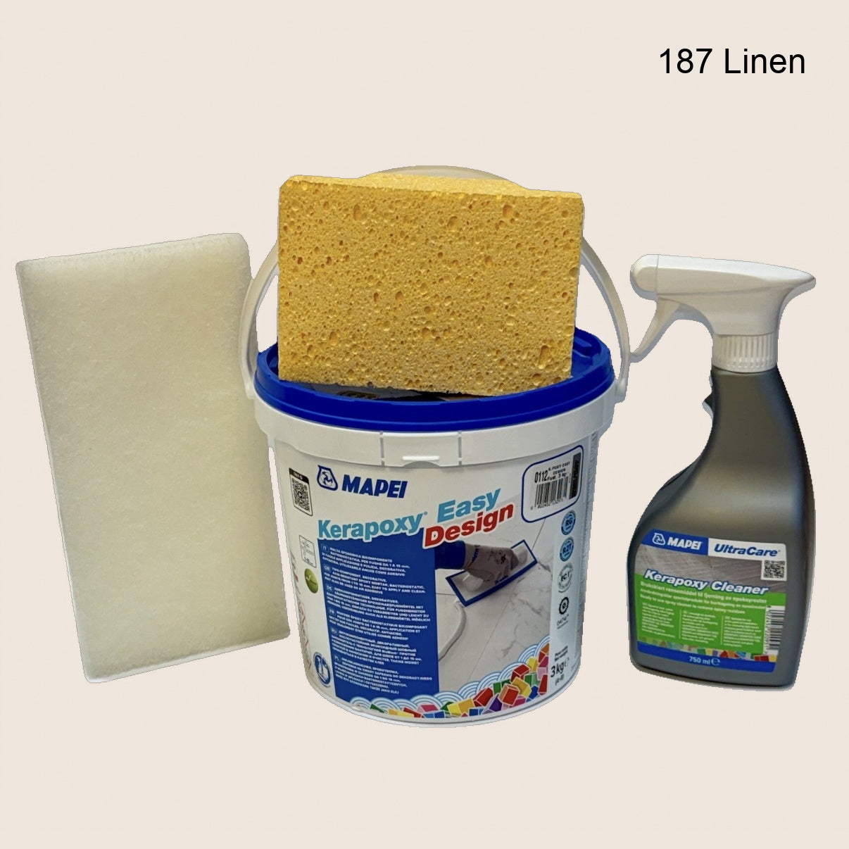 Mapei Kerapoxy Easy Design (3kg) - Aloituspakkaus (PRO Set) | Täydellinen Saumaussetti